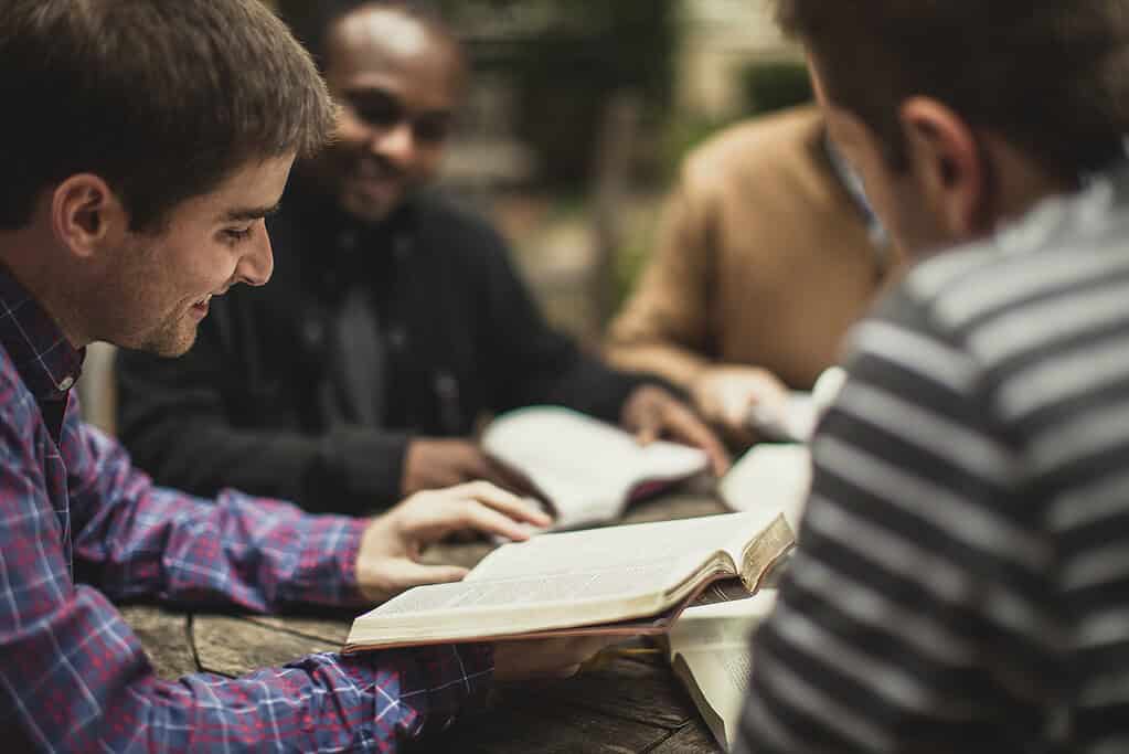 Christian business owner small group study and men's ministry bible study